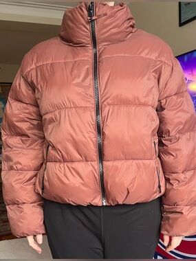 Old Navy Women’s Quilted Puffer Jacket - Dusty Rose